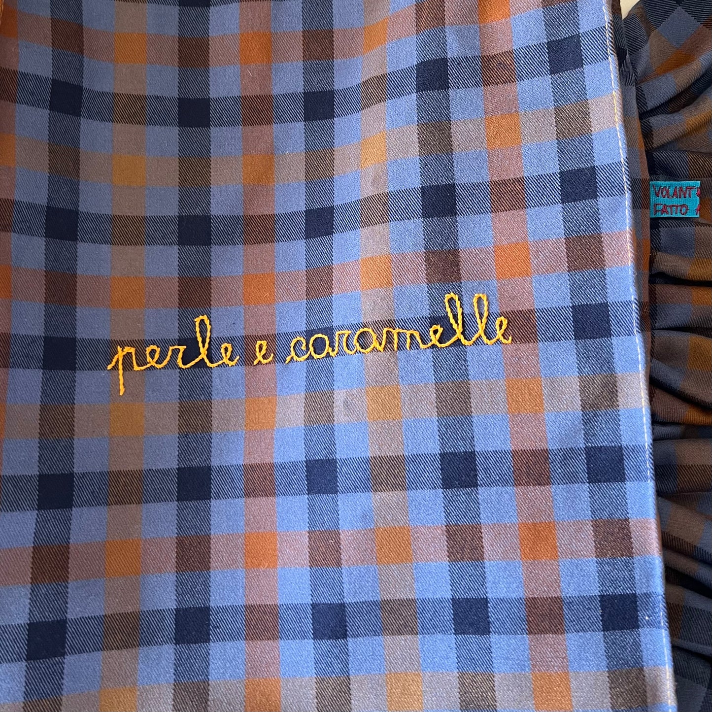 Borsa maxi “ perle e caramelle” ricamata a mano