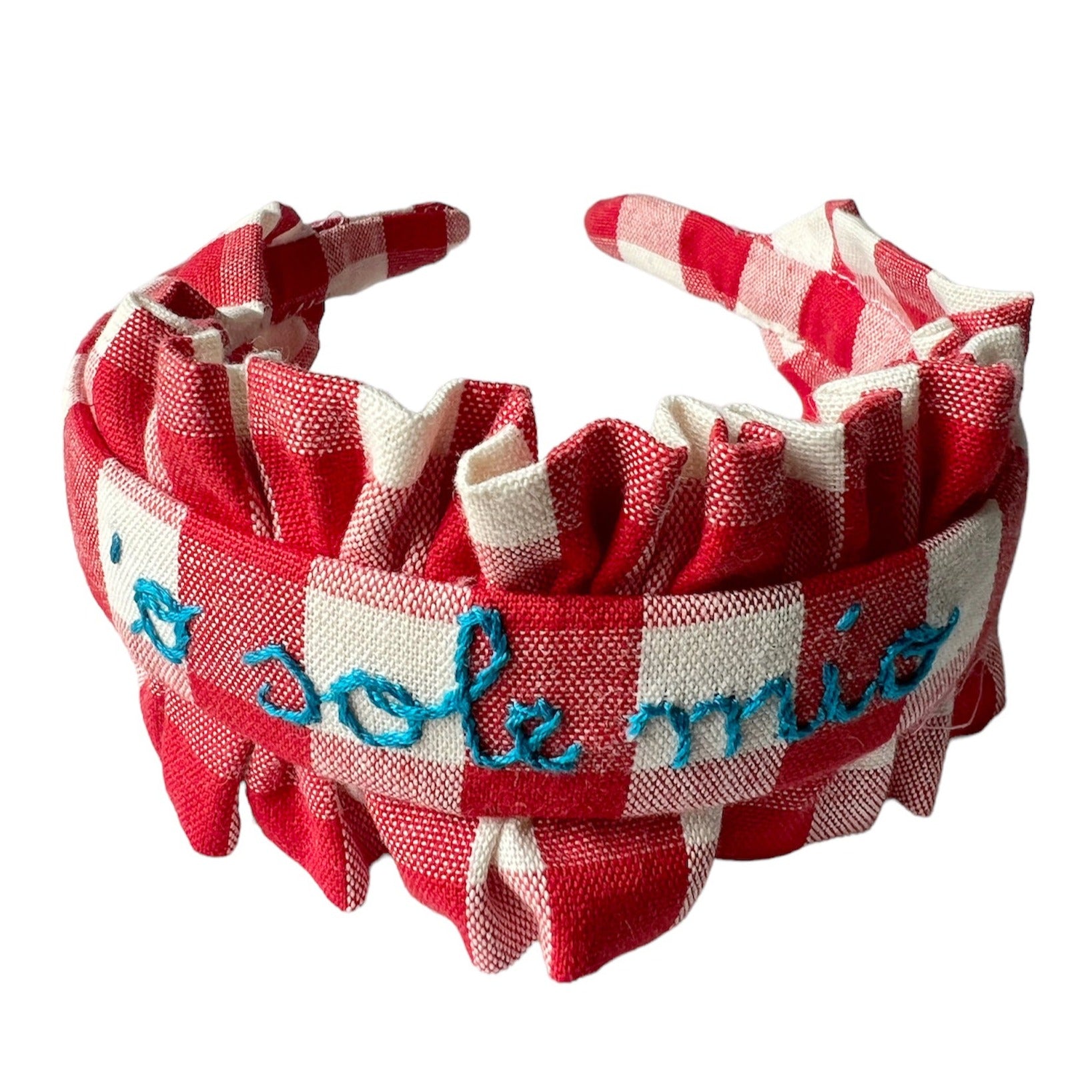 HEIDKRUEGER Cerchietto Per Capelli Con Nodo Messicano - Fascia Larga Ricamata Con Perline E Strass, Rosa, Per Feste Cinco De Mayo